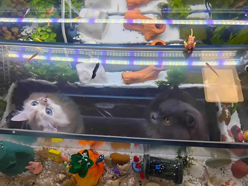 Bottom Entrance Cat Aquarium Product Image 3